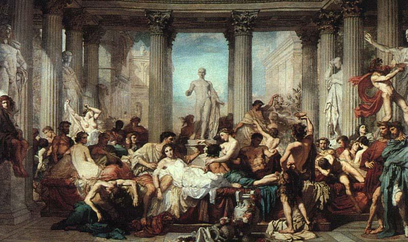 Thomas Couture Romans in the Decadence of the Empire oil painting image